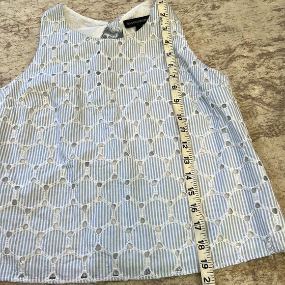 Banana Republic White Cream Boxy Cut Out Tank Top - Picture 6 of 6